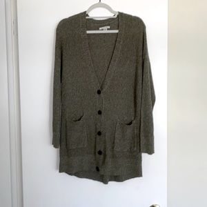 Green AE Waffle Cardigan
